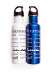 Wikipedia Language Water Bottle